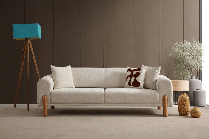 Atelier Del Sofa Lyke 3 Seater - Crema